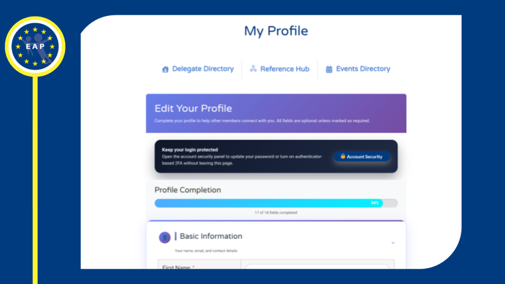 Populate your profile