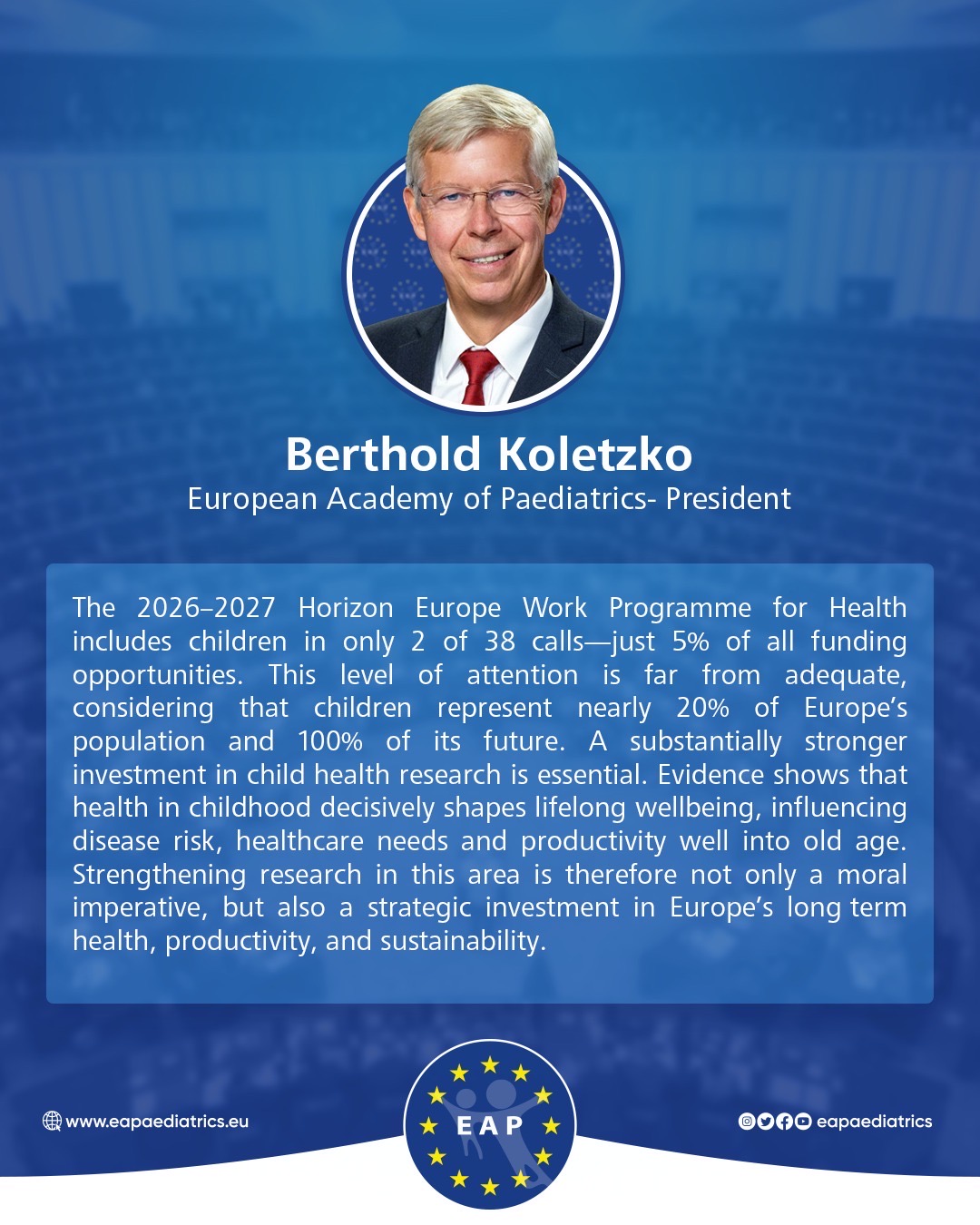 Prof Berthold Koletzko
