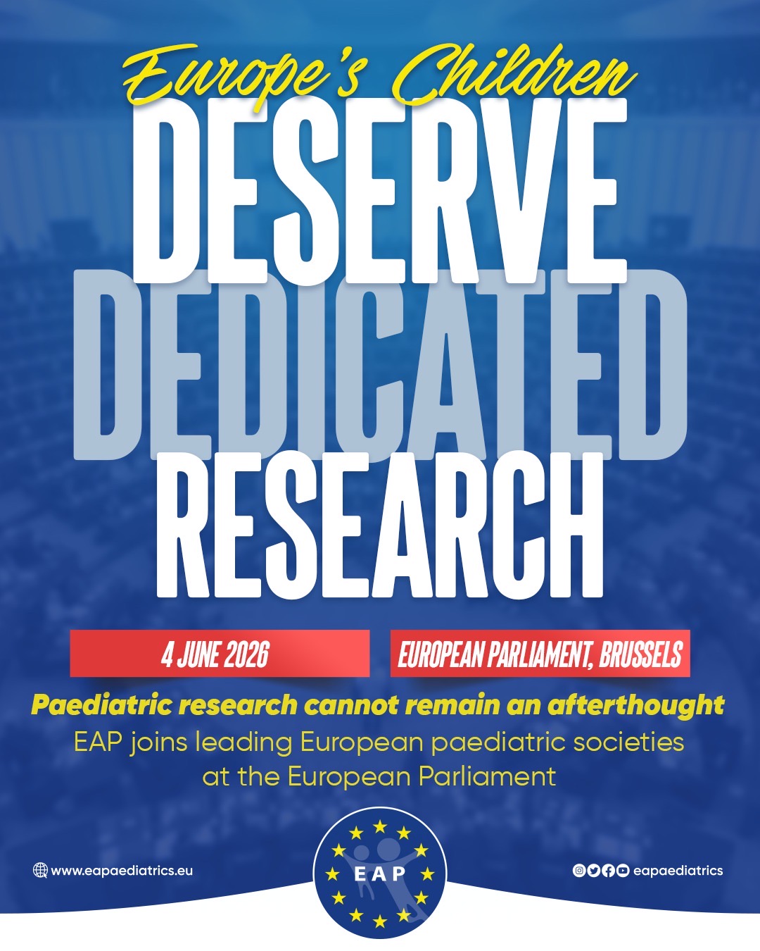 Europe's Children deserve dedicated Research
